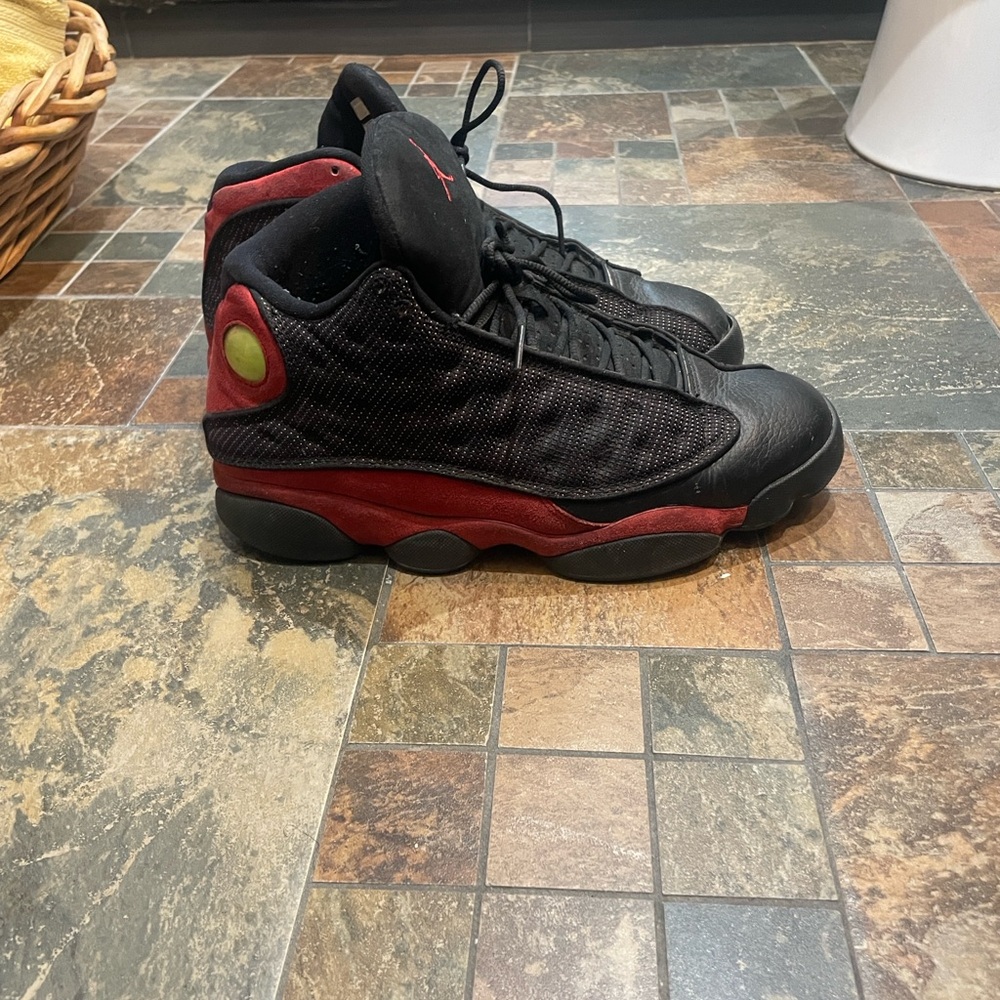 Jordan Retro 13 Black Red Sneakers - Picture 9 of 11
